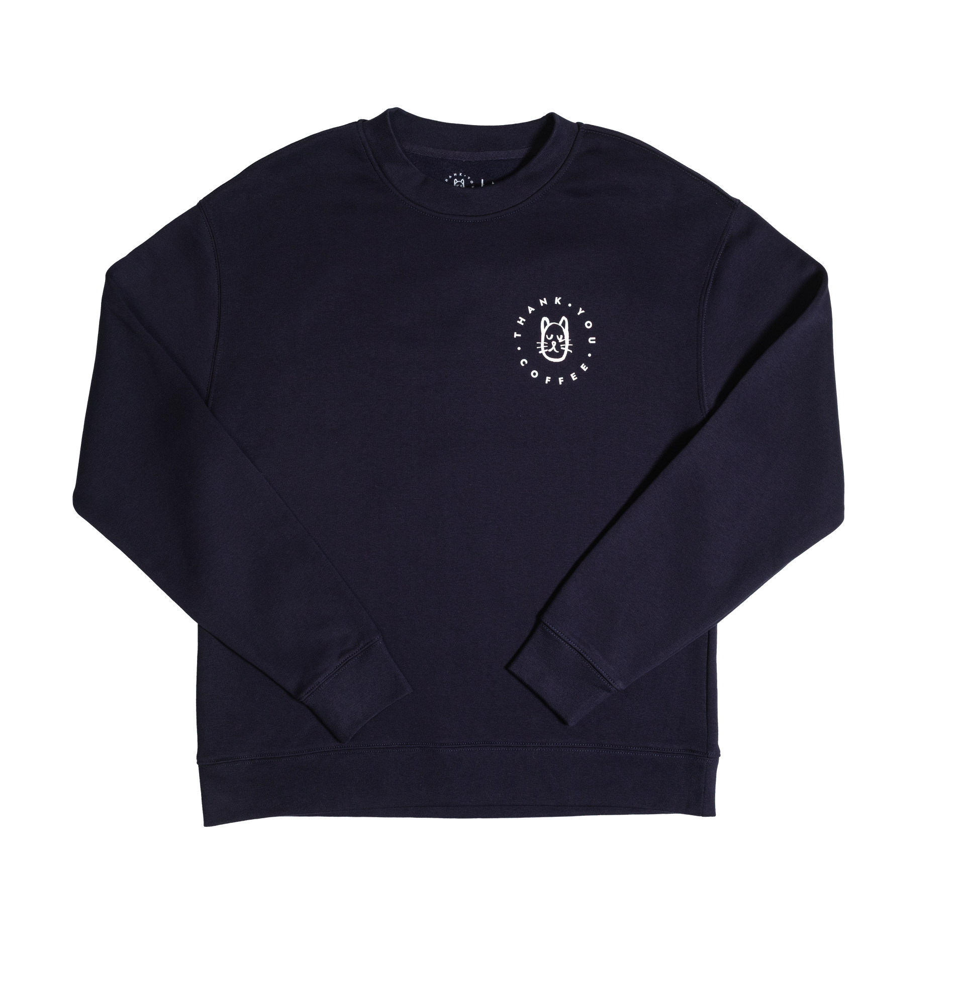 トップス THANK TY No TY Blue Crew Neck – Thank You Coffee